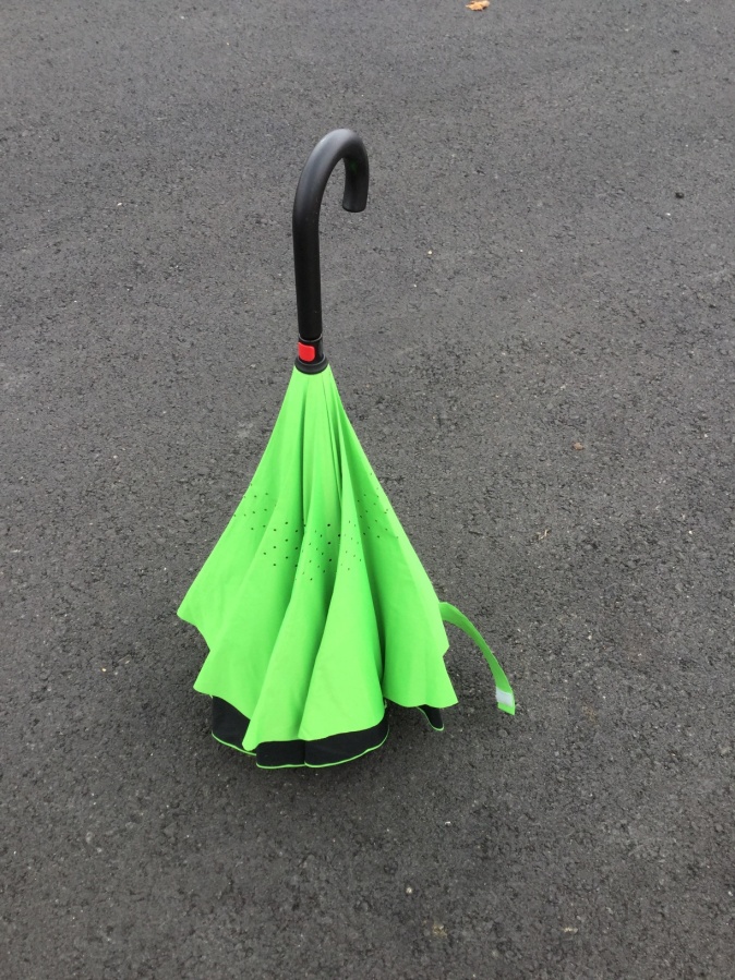 台湾で見かける新しいタイプのかさと雨具の購入